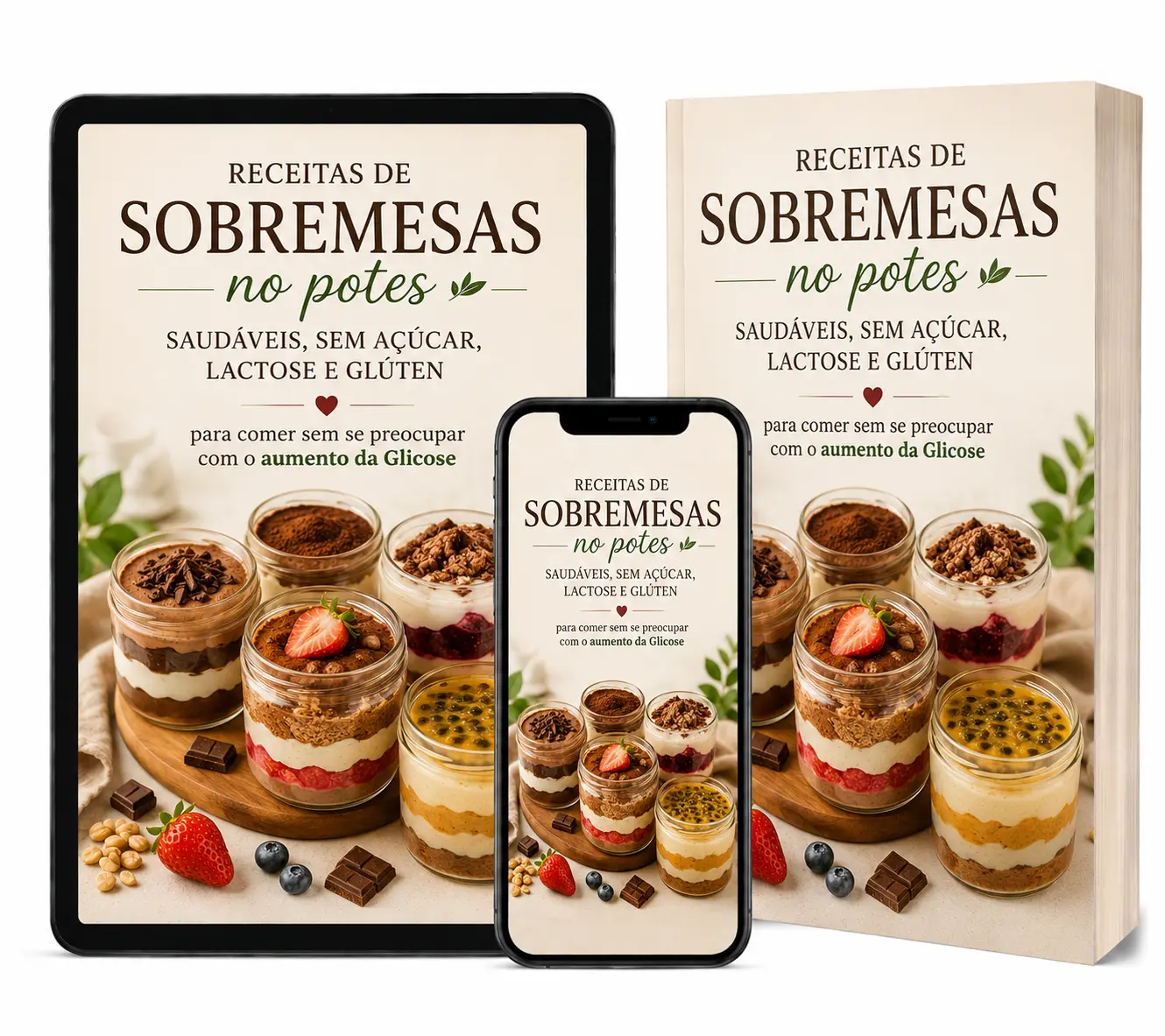 Receitas de sobremesas no pote saudáveis